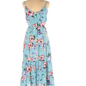 Floral flowy Midi/Maxi Tank Dress, Sz Small